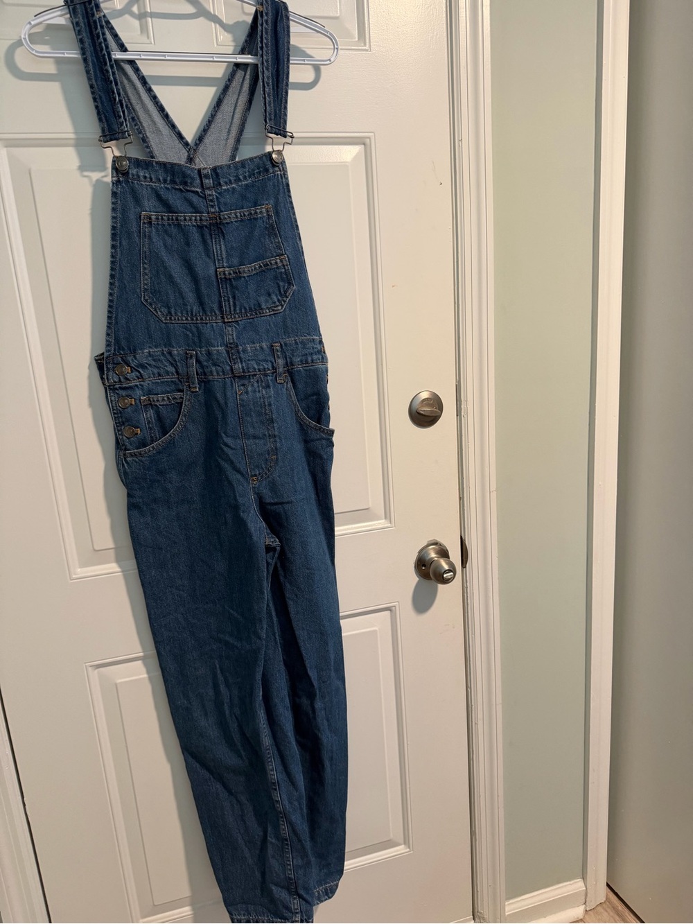 We The Free Dark Blue Denim Overalls - Women's Jeans
